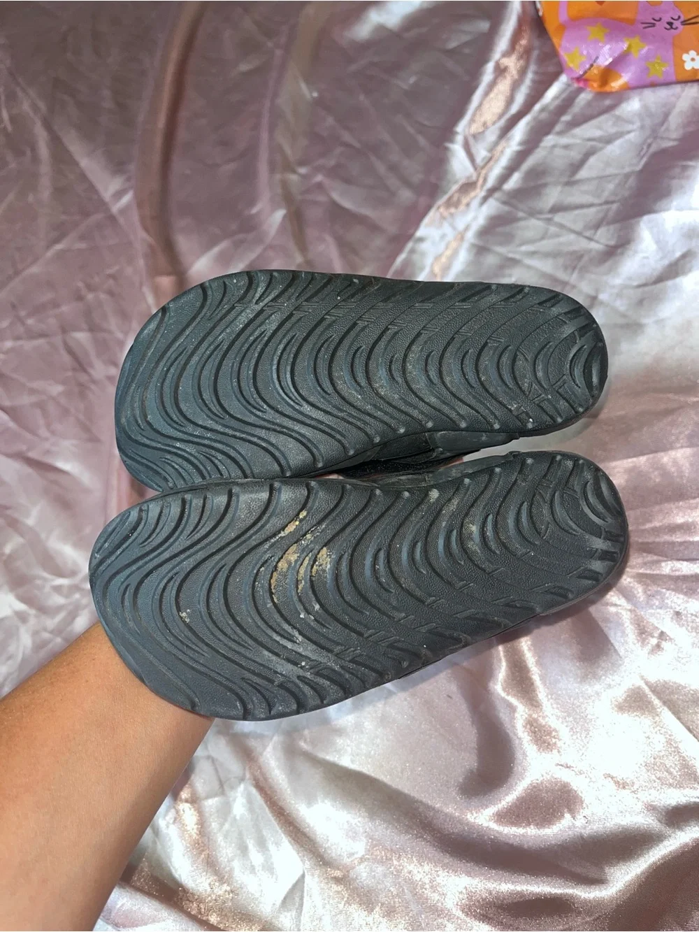 Nike Black Kids Slip-On Water Sandals